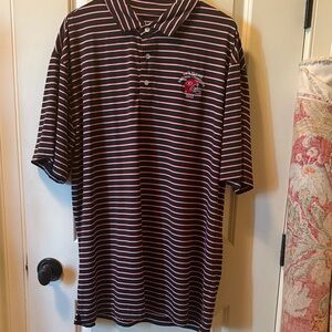 Onward Reserve UGA Football Classic Striped Polo Shirt